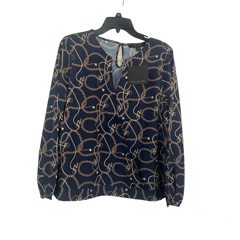 Women’s Navy Chain Design Size Medium